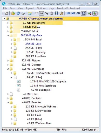 TreeSize Free