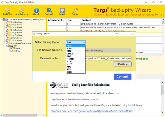 Turgs Backupify Wizard
