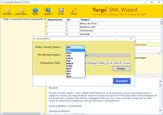 Turgs EML Wizard