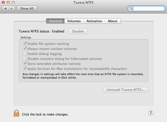 Tuxera NTFS for Mac