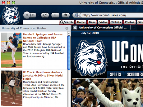 UCONN Huskies IE Browser Theme