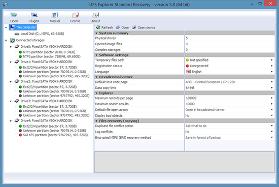 UFS Explorer Standard Recovery Windows