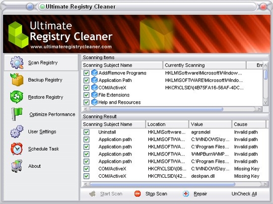 Ultimate Registry Cleaner