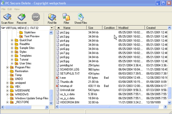 Undelete File - Undelete Data