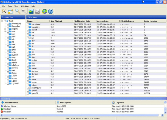 UNIX Data Recovery Software (Solaris)