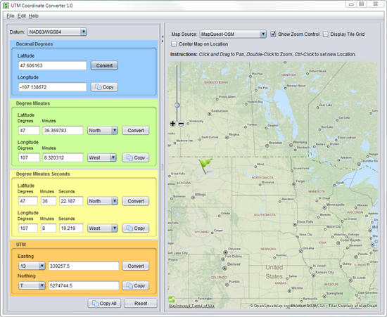 UTM Coordinate Converter