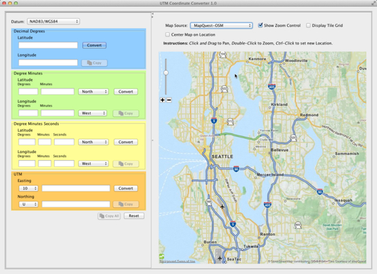 UTM Coordinate Converter Mac