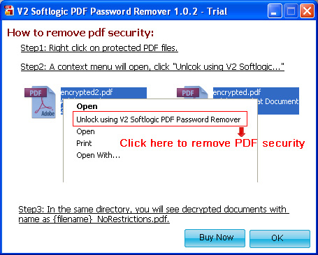 V2 Softlogic PDF Owner Password Remover