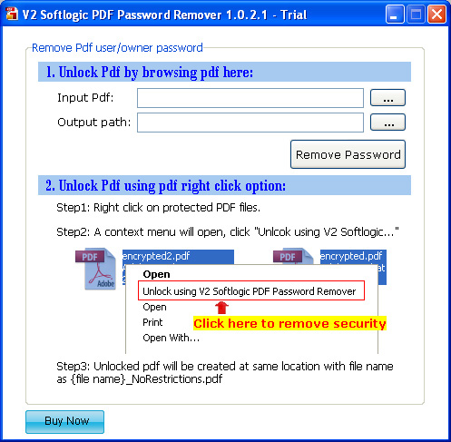 V2 Softlogic PDF Password Remover