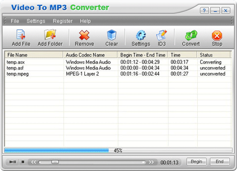 Video To MP3 Converter