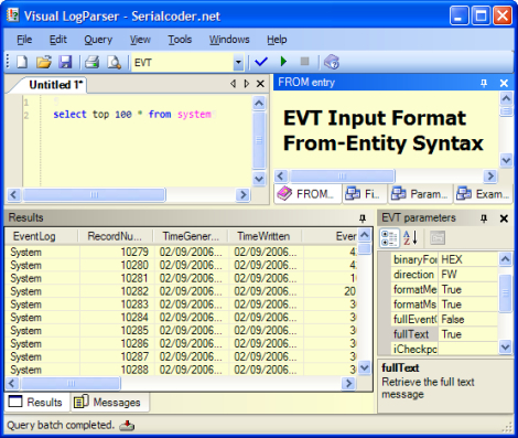 Visual LogParser