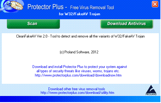 W32/Fakeav Trojan Removal Tool.