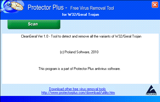 W32/Geral Trojan Removal Tool.
