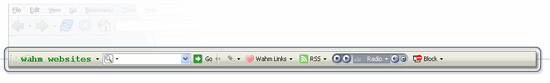 Wahm Websites toolbar