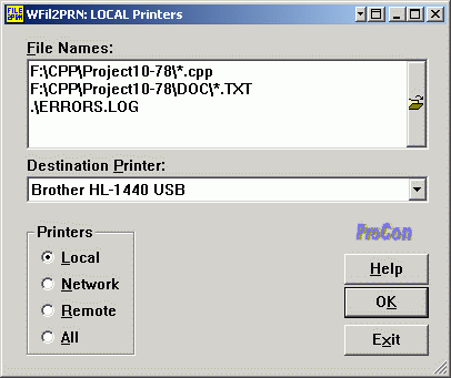 WFil2PRN Windows File Printer