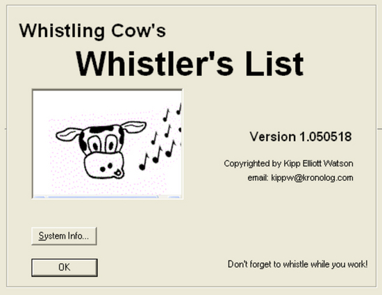Whistler's List