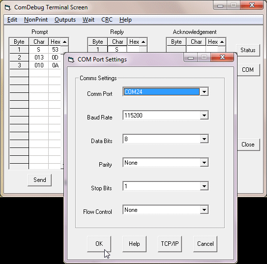 Windmill ComDebug: Serial Data Logger