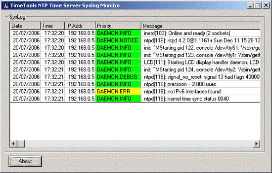 Windows NTP Time Server Syslog Monitor