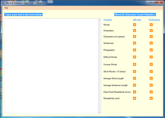 Word & Character Count Tool