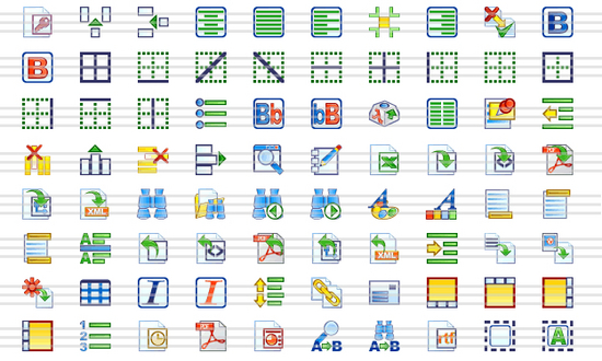 Word Preccessing Icon Collection