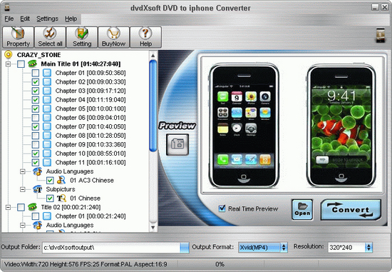 X-Soft DVD to iphone Converter