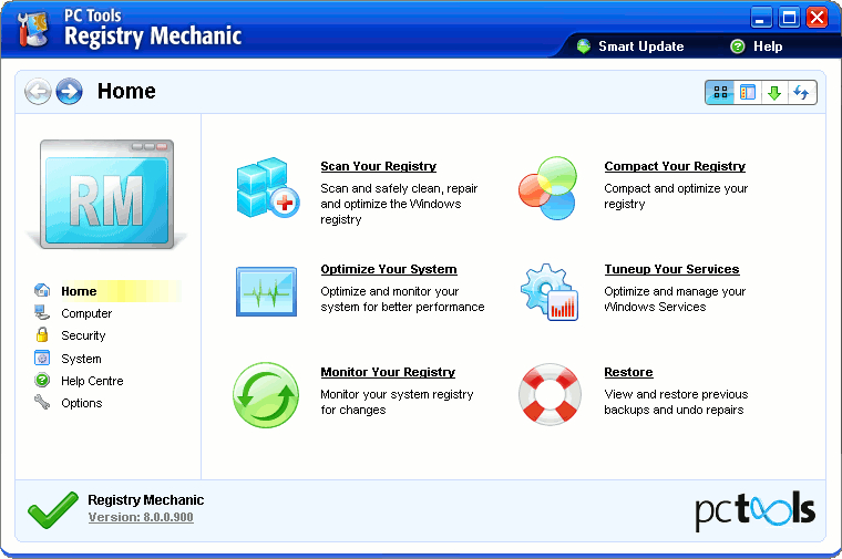 Registry Mechanic you can safely clean, repair and optimize the