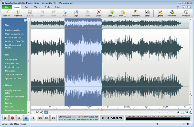 wavepad sound editor standard edition