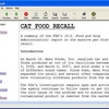 Cat Food Recall