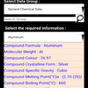 Chemical Data