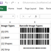 Code-128 Native Excel Barcode Generator