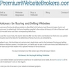 Dictionary for Buying and Selling Websites