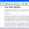 Dog Food Recall