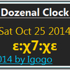 Dozenal Clock