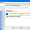 Export Auto-Complete Lists