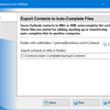 Export Contacts to Auto-Complete Files