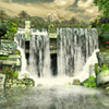 Mayan Waterfall 3D Photo Screensaver