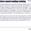 Mix letters speed reading training