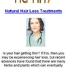 Natural Hair Loss Treatment