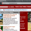 Oklahoma Sooners IE Browser Theme