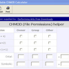 Performing Arts CHMOD Calculator