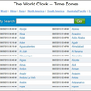 The World Clock - Time Zones