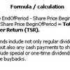 TSR Total Shareholder Return (MEGA)