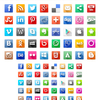 Volumetric Social Media Icons