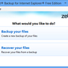 zebNet Backup for Internet Explorer Free